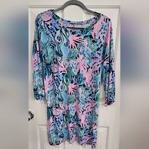 Lilly Pulitzer floral long sleeve dress size medium